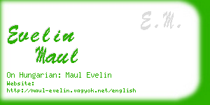 evelin maul business card